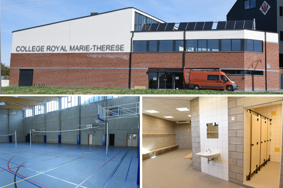 Nouveau hall sportif du Collège Royal Marie-Thérèse de Herve